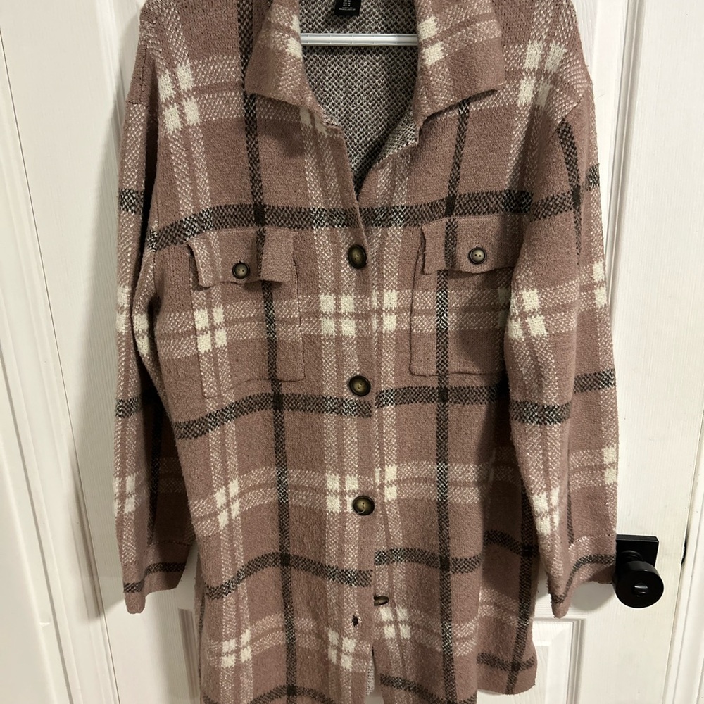 Rachel Zoe Pink Checkered Coat